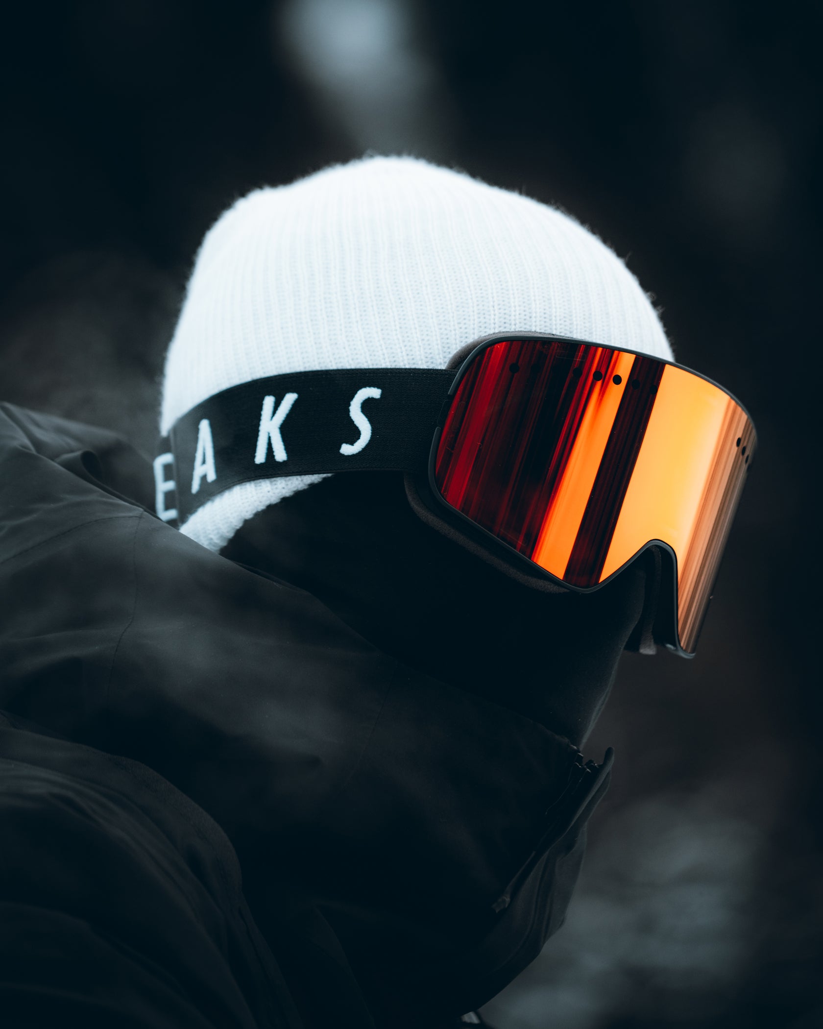 Peaksunion Everest Ski Goggle, Silver Lens, In Action